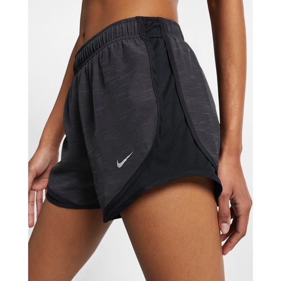 Nike tempo Womens running shorts dry fit black grey workout fitness - Picture 2 of 11